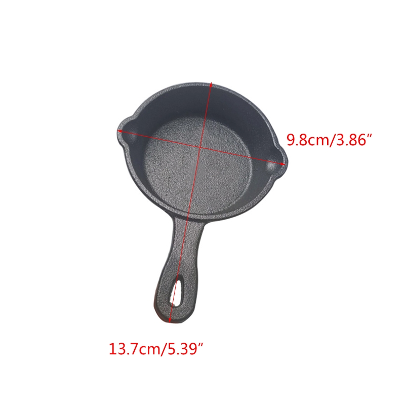 Cast Iron Skillet - 8.5cm piccola padella bistecca pentola antiaderente