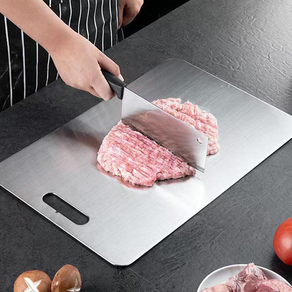 Bamboo Cutting Board - Tagliere in acciaio inossidabile addensato Tagliere