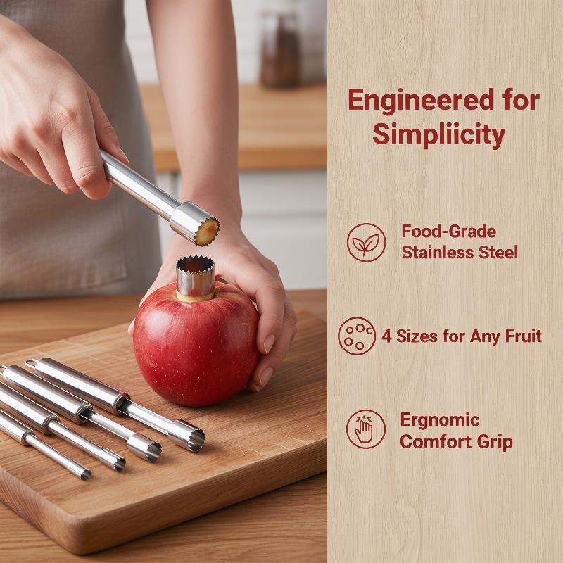 Kitchen Gadgets And Tools - Set di 4 Estrattori di Noccioli