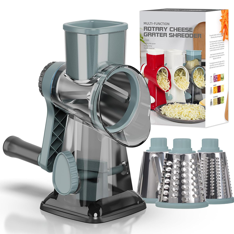 Potato Masher Ricer - LMETJMA Grattugia Rotante 3 in 1