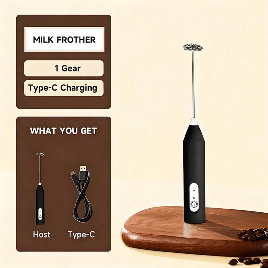 Kitchen Gadgets Useful - Frullatore elettrico portatile, sbattitore per uova,