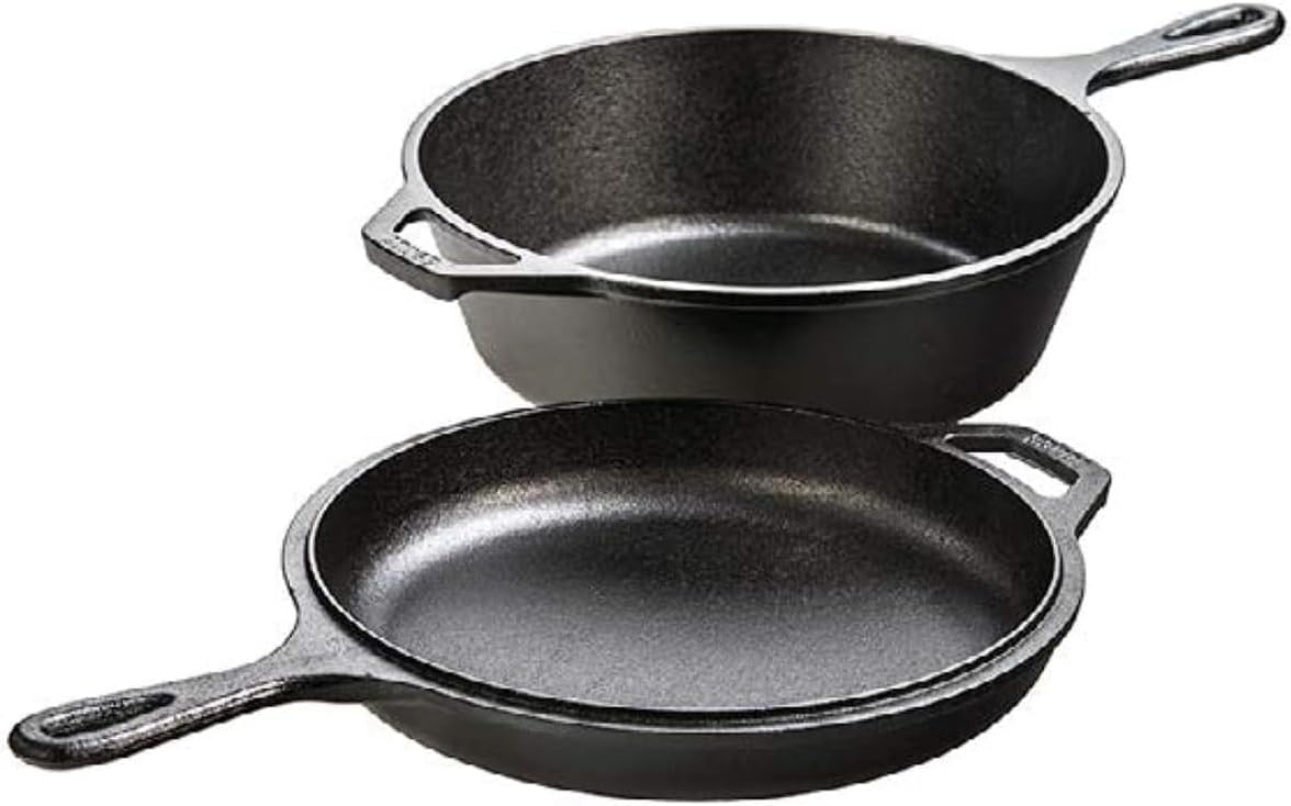 Set di pentole in ghisa 2-in-1 - Cast Iron Skillet recensione e prezzo