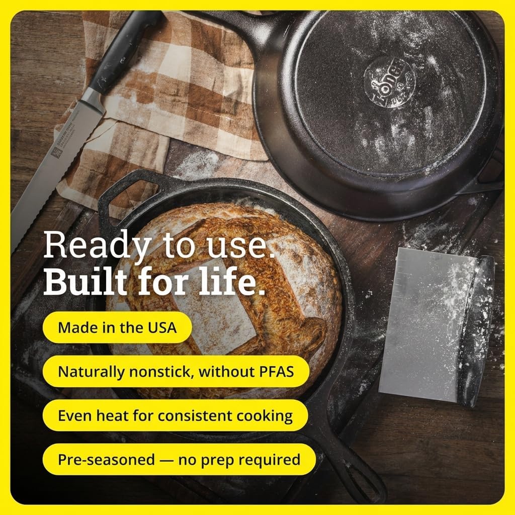 Set di pentole in ghisa 2-in-1 - Cast Iron Skillet recensione e prezzo