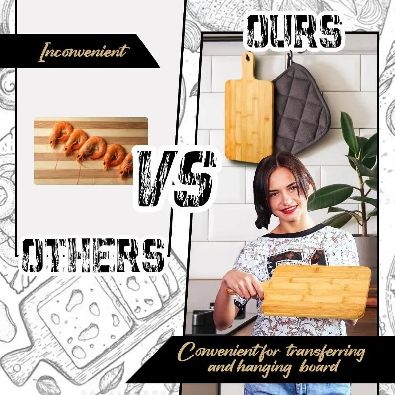 Tagliere in bambù con manico T - Bamboo Cutting Board recensione e prezzo