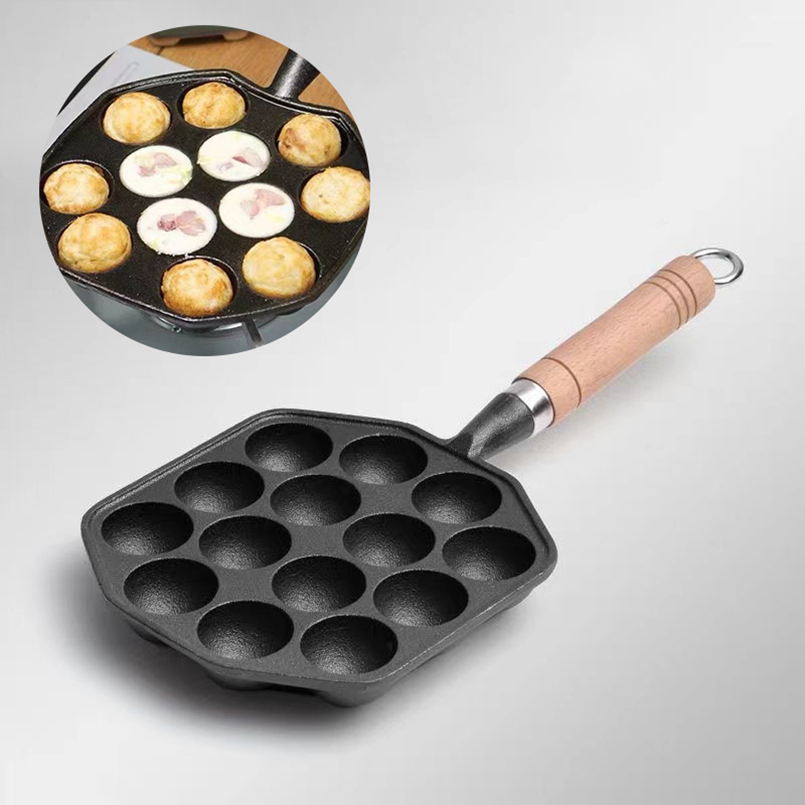 14 fori Takoyaki Pan antiadere - Cast Iron Skillet recensione e prezzo