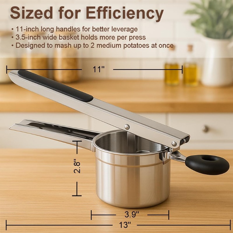 Ricer di patate di grandi dime - Potato Masher Ricer recensione e prezzo